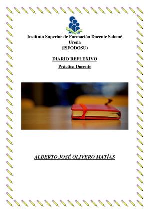 Diario Reflexivo Alberto Olivero