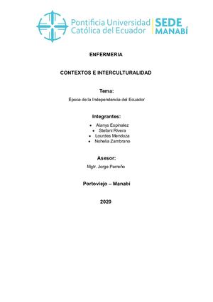Epoca De La Independencia Del Ecuador