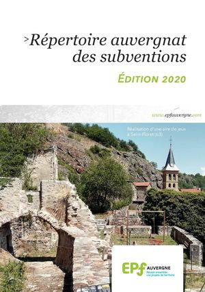 Guide Subventions 2020