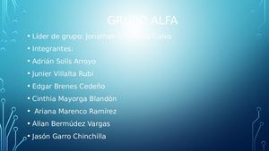 Presentacion Grupo Alfa