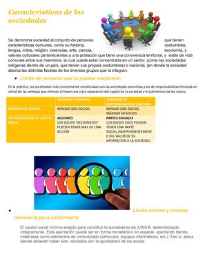 Características De Las Sociedades