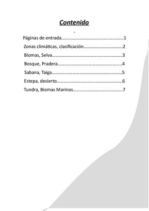 Climas Y Biomas Del Mundo