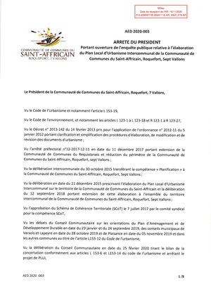 Arrete Plui Controle Legalite Ok