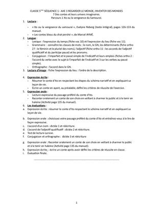 Séq 1 5è Regarder Le Monde, Inventer Des Mondes