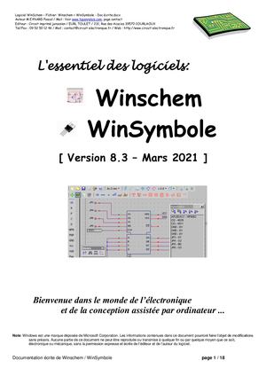 Winschem 8.3 - Documentation