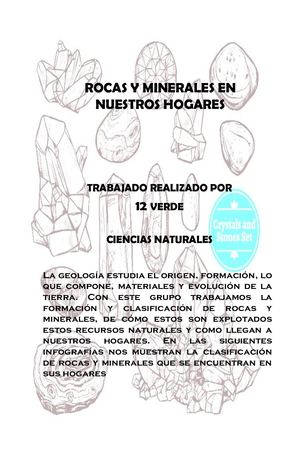 Tipos De Rocas Y Minerales En Casa