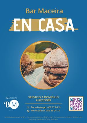 Carta Delivery Bar Maceira