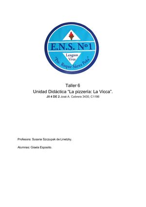 Unidad Didáctica Taller 6