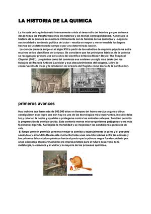 La Historia De La Quimica