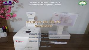 Diapositivas Elaboracion De La Maqueta Del Equipo Nanodrop