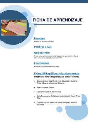 Ficha De Aprendizaje