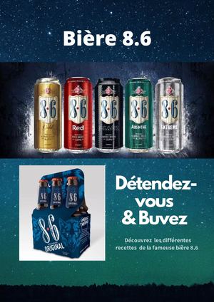 Présentation du produit Bière 8.6 Couverture De Magazine