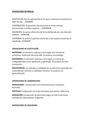 Operaciones Retóricas
