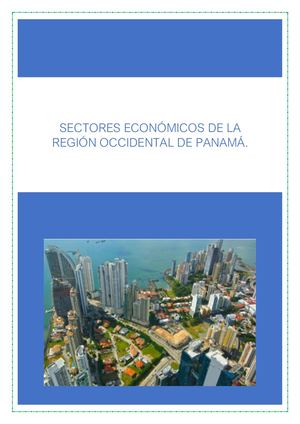 Sectores Económicos de la región occidental