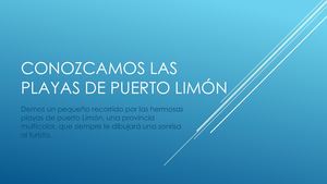 Conozcamos Las Playas De Puerto Limón