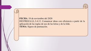 Signos De Puntuación Ll 3 4 12