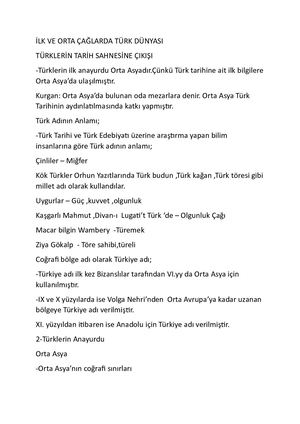 9 Sinif 4 ÜNi̇te Notlari