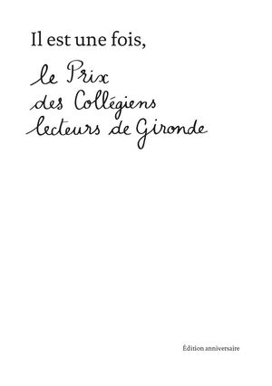 Livret Prix Collegiens Lecteurs 10ans