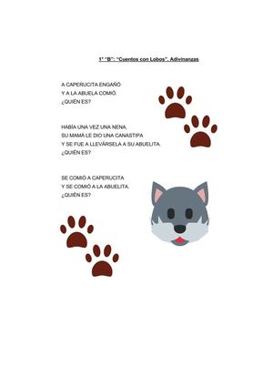 Adivinanzas  primer grado B