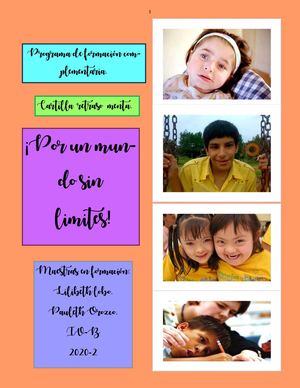 CARTILLA RETRASO MENTAL