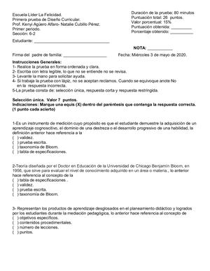 Examen Prueba Escrita Ina