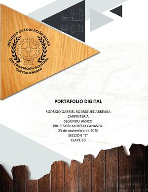 Portafolio Digital Carpintería Rodrigo Rodríguez 2doE30