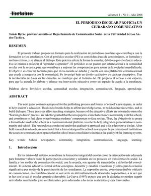 Dialnet El Periodico Escolar Propicia Un Ciudadano Comunicativo 2953083