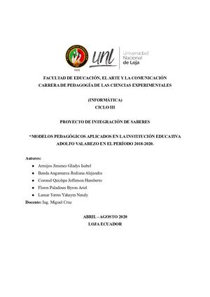 Narrativa Piss Tercer Ciclo