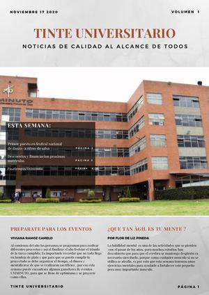 Periódico UNIMINUTO - Tinte Universitario