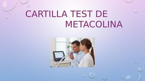 Test De Metacolina Cart