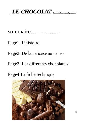 Le Chocolat