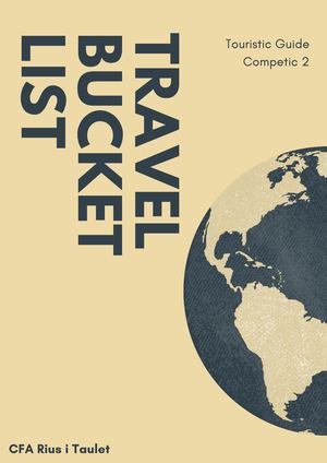 Travel Bucket List Cfa Rius I Taulet