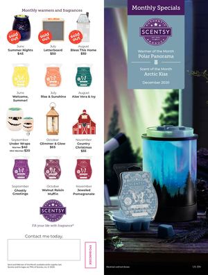 December 2020 Warmer & Scent of the Month Brochure