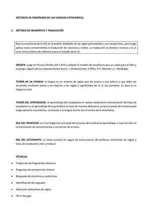 Segundo Bloque Métodos De Enseñanza