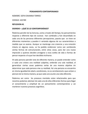 Pensamiento Contemporaneo Docx1