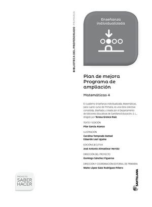 Plan De Mejora4º Matemáticaspdf