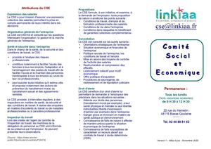 Plaquette Cse Linkiaa