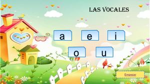 Diapositiva Interactiva Para Aprender Las Vocales