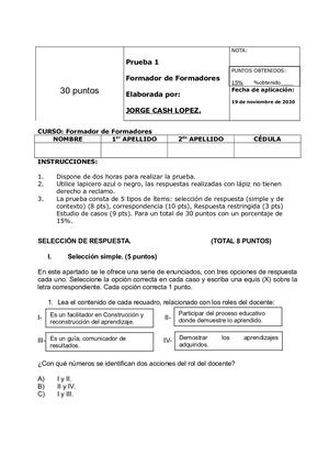Prueba Escrita Ina