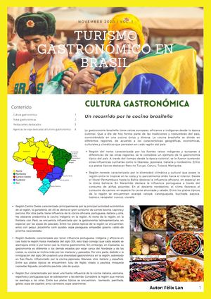 Turismo Gastronómico En Brasil