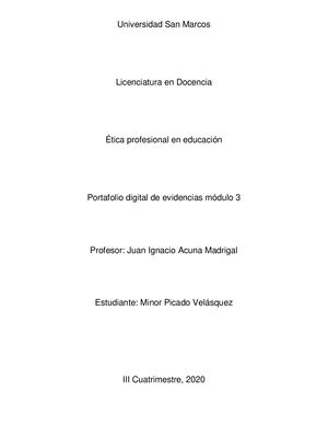 Portafolio de evidencias modulo 3