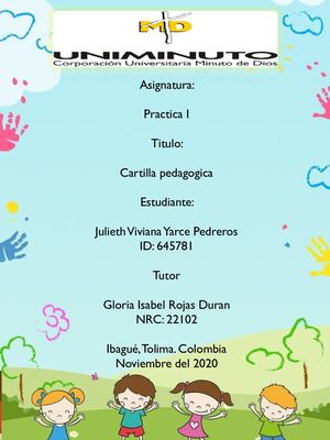 Cartilla Pedagógica Filosofía de Reggio Emilia