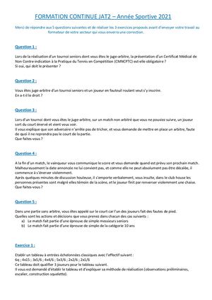 1 Formation Continue JAT2 2021 à Distance