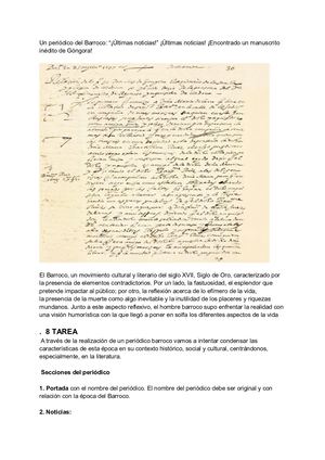 Un Periodico Del Barroco