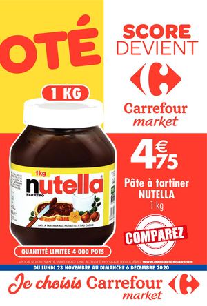 Oté Score devient Carrefour Market