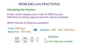 Basic Problems With Fractions