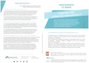 Prospectus Médicaments Et Santé
