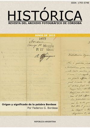 Origen y significado de la palabra Bordese