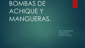 Asp Hernandez Hernandez Naileth Paola Bombas De Achique Y Mangueras