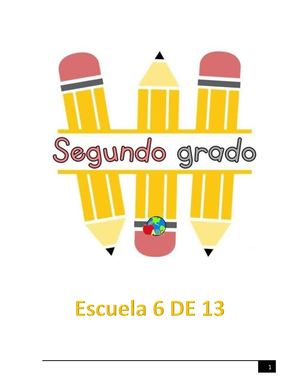Segundo Grado Escuela 6 De 13